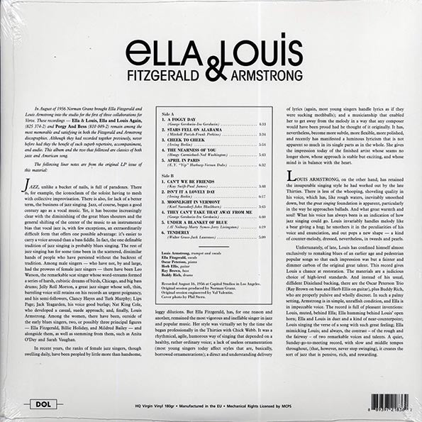 Ella Fitzgerald, Louis Armstrong - Ella & Louis (180g) (deluxe edition)