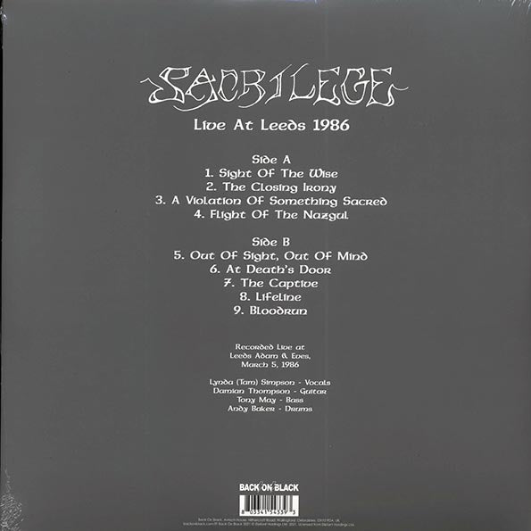 Sacrilege - Live At Leeds 1986 (ltd. ed.) (splatter vinyl)