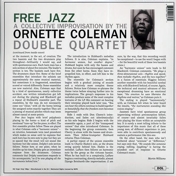 Ornette Coleman Double Quartet - Free Jazz (180g) (blue vinyl)