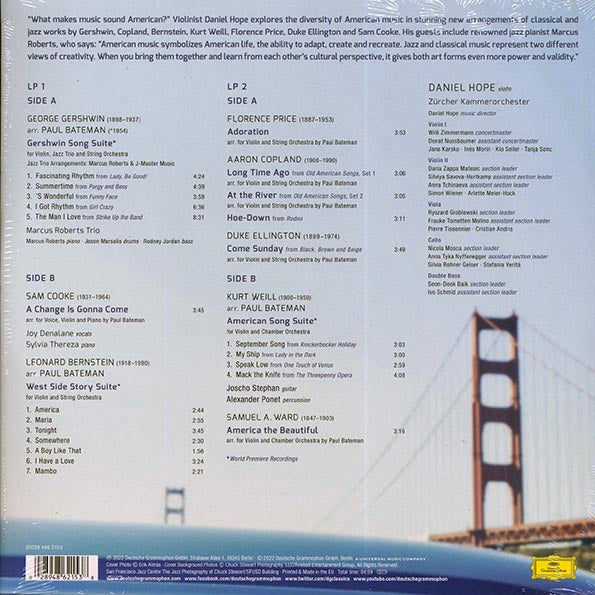 Daniel Hope, Zurcher Kammerorchester, Marcus Roberts Trio, Joy Denalane - America (2xLP)