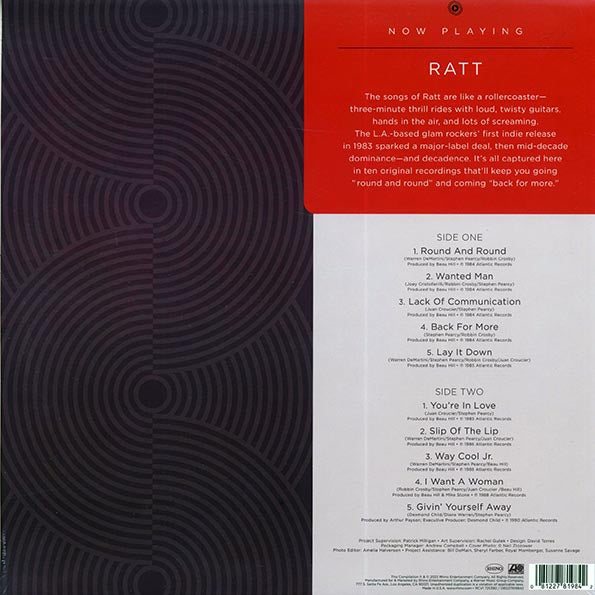 Ratt - Now Playing (red vinyl)