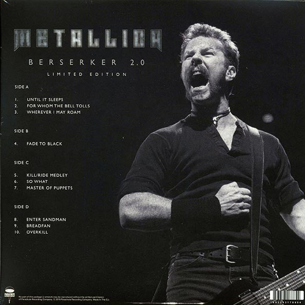 Metallica - Berserker 2.0 Copenhagen, Denmark, 27th November 1996 (ltd. ed.) (2xLP) (splatter vinyl)
