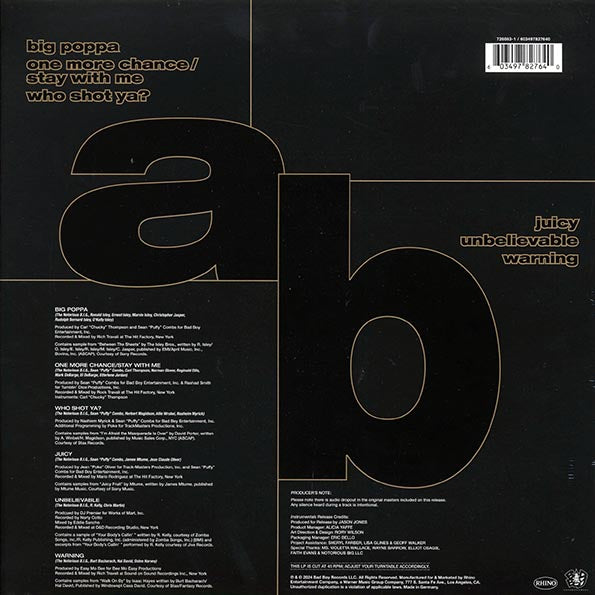 The Notorious BIG - Ready To Die Instrumentals (RSD 2024) (ltd. ed.)