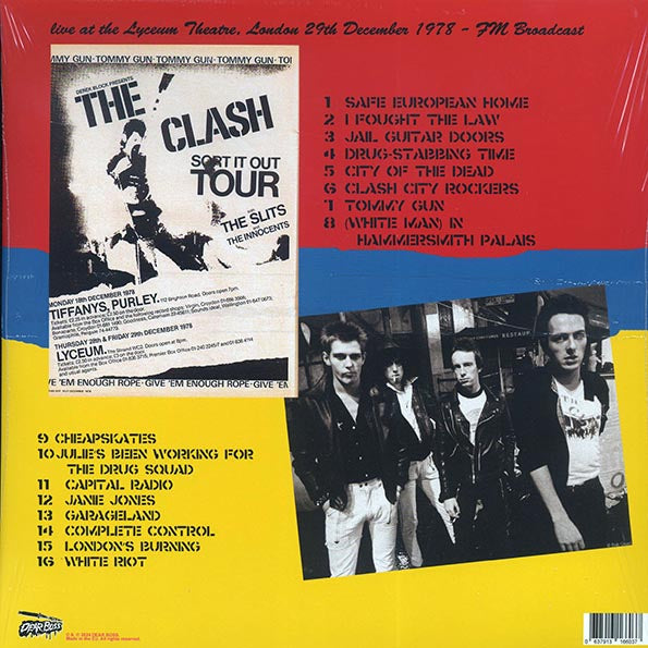 The Clash - Sort It Out: Live At The Lyceum Theatre, London 29th December 1978