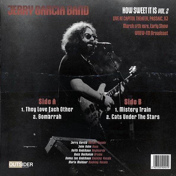 The Jerry Garcia Band - How Sweet It Is Volume 2: Live At Capitol Theater 1978 (violet vinyl)