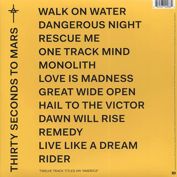 Thirty Seconds To Mars - America (2018 PRESS) (180g) (white vinyl)