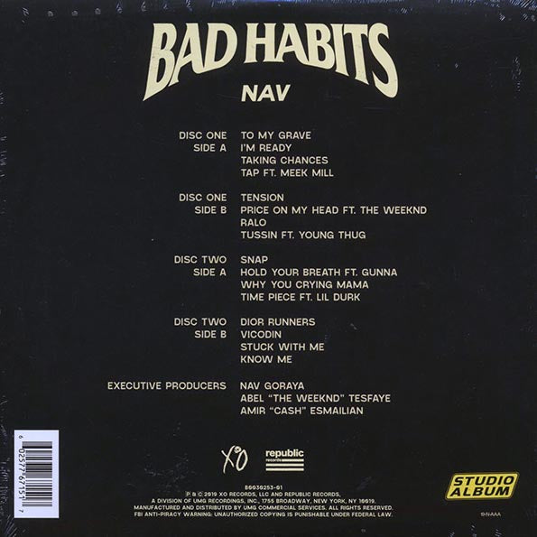 NAV - Bad Habits (2xLP)