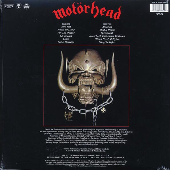Motorhead - Iron Fist (40th Anniv. Ed.) (ltd. ed.) (180g) (colored vinyl)