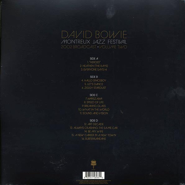 David Bowie - Montreux Jazz Festival Volume 2: 2002 Broadcast (ltd. ed.) (2xLP) (clear vinyl)