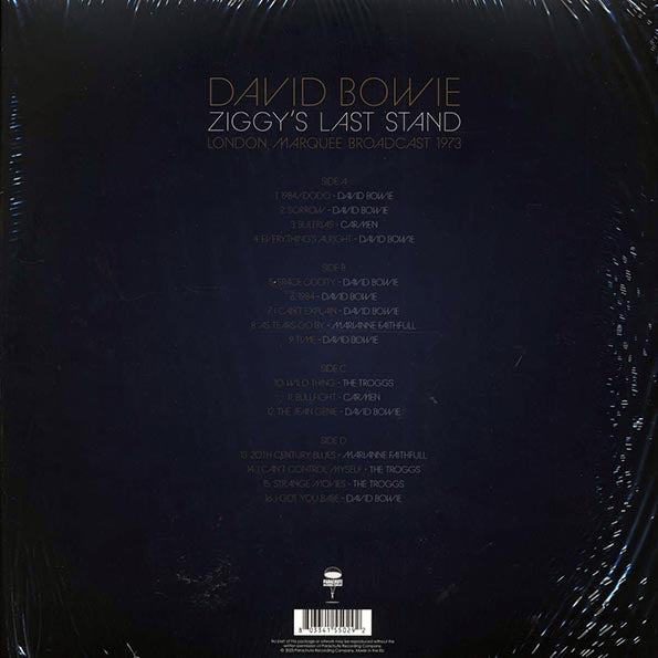 David Bowie - Ziggy's Last Stand: London Marquee Broadcast 1973 (ltd. ed.) (2xLP) (clear vinyl)