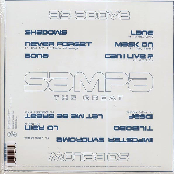 Sampa The Great - As Above So Below (ltd. ed.) (seaglass blue vinyl)