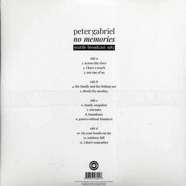 Peter Gabriel - No Memories: Seattle Broadcast 1983 (2xLP)