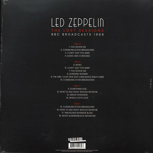 Led Zeppelin - The Lost Sessions: BBC Broadcasts 1969 (2xLP)