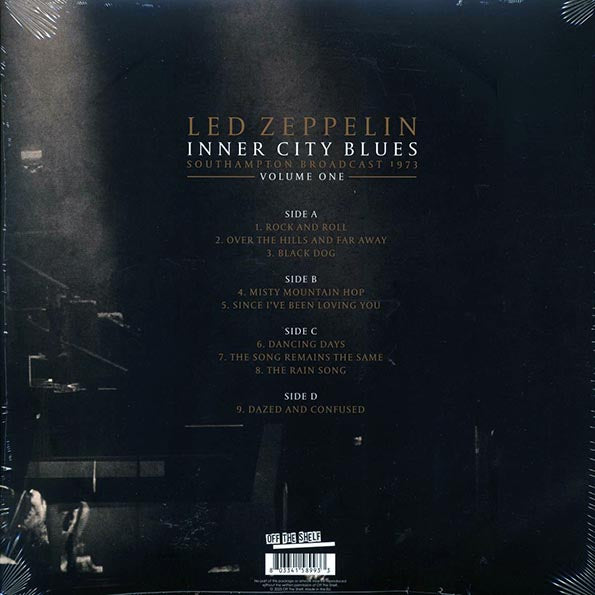 Led Zeppelin - Inner City Blues Volume 1: Southampton Broadcast 1973 (2xLP)