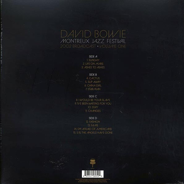 David Bowie - Montreux Jazz Festival Volume 1: 2002 Broadcast (ltd. ed.) (2xLP) (clear vinyl)