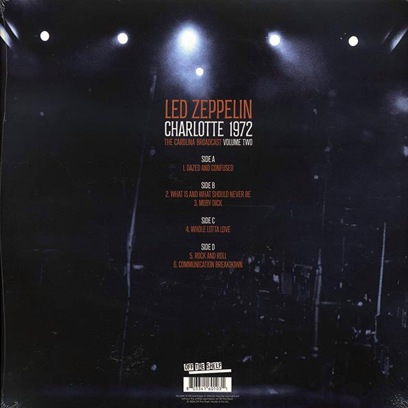 Led Zeppelin - Charlotte 1972 Volume 2: The Carolina Broadcast (ltd. ed.) (2xLP) (white vinyl)