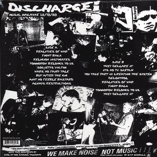 Discharge - First London Gig: Music Machine 28/10/80 (ltd. ed.) (clear vinyl)