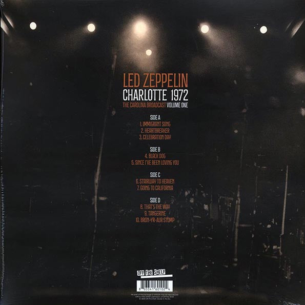 Led Zeppelin - Charlotte 1972 Volume 1: The Carolina Broadcast (ltd. ed.) (2xLP) (clear vinyl)