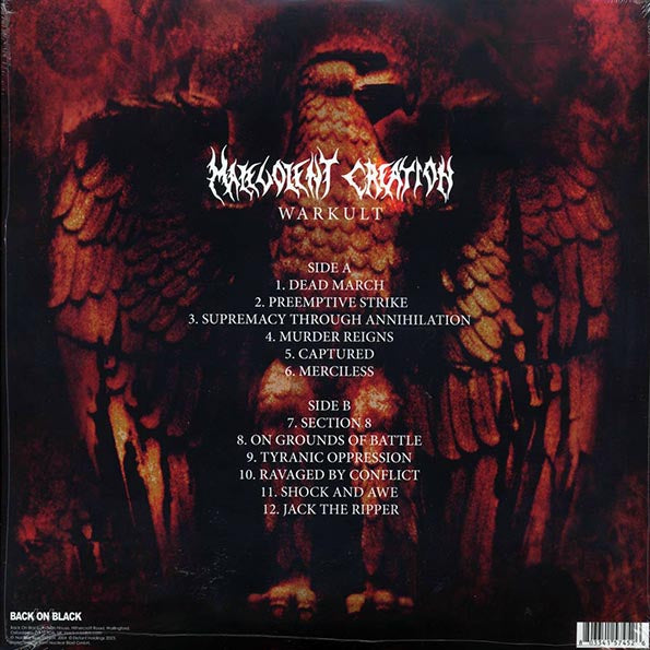 Malevolent Creation - Warkult (ltd. ed.) (red vinyl)