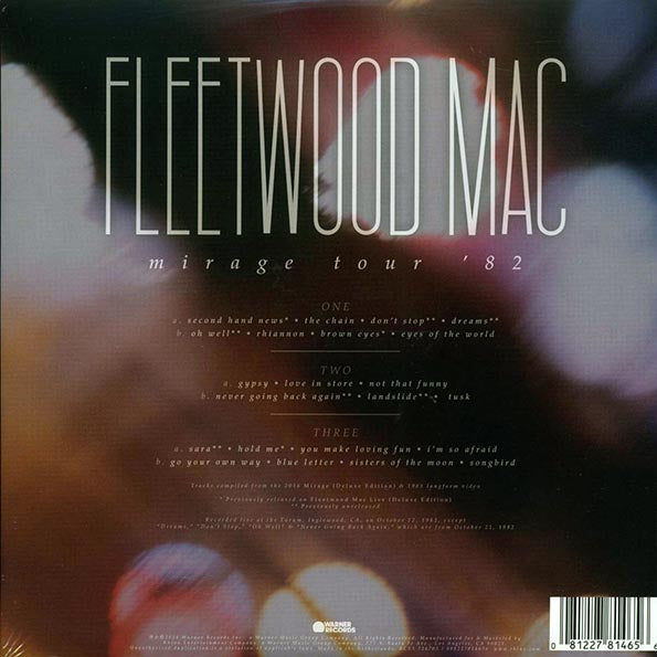 Fleetwood Mac - Mirage Tour '82 (22 tracks) (ltd. ed.) (3xLP) (clear vinyl)