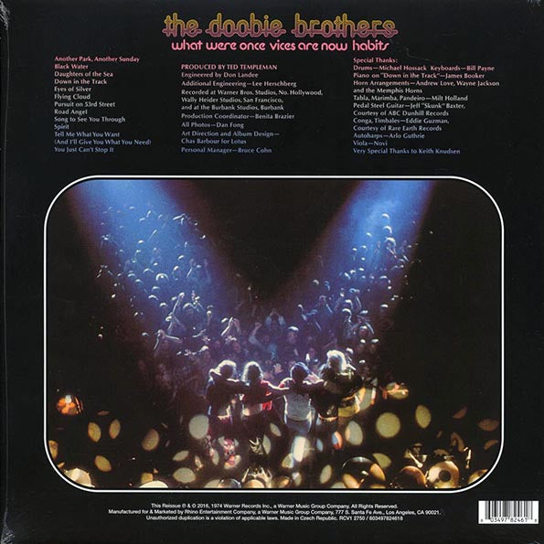 The Doobie Brothers - What Were Once Vices Are Now Habits (50th Anniv. Ed.) (remastered) (clear vinyl)