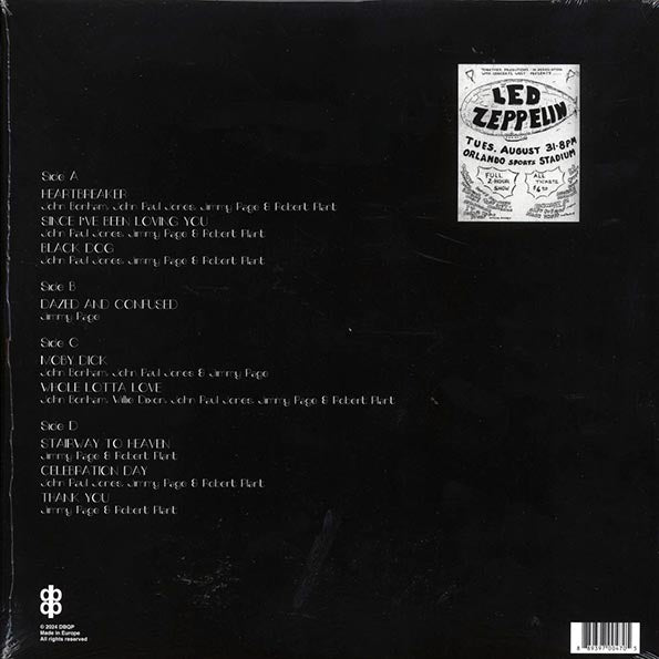 Led Zeppelin - Live At Orlando Stadium, Florida, August 31st, 1971 (2xLP)