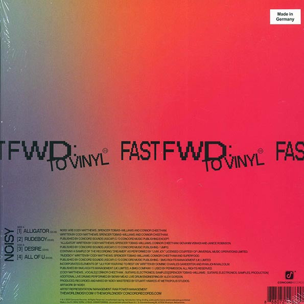Noisy - Fast Fwd: To Vinyl (RSD 2023) (ltd. ed.) (clear vinyl)
