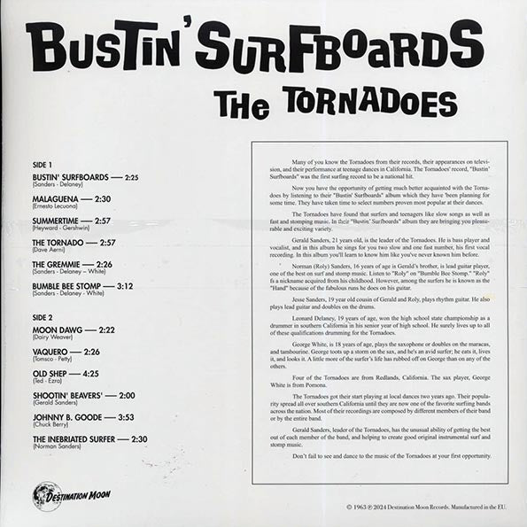 The Tornadoes - Bustin' Surfboards (ltd. 500 copies made) (clear vinyl)