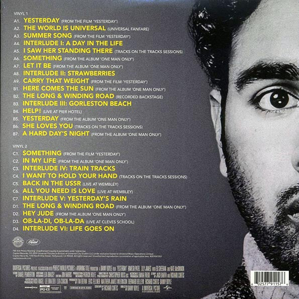 Hamish Patel, Daniel Pemburton - Yesterday: Original Motion Picture Soundtrack (2xLP) (yellow vinyl)