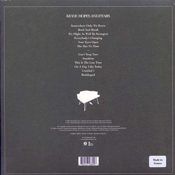 Keane - Hopes And Fears (180g)