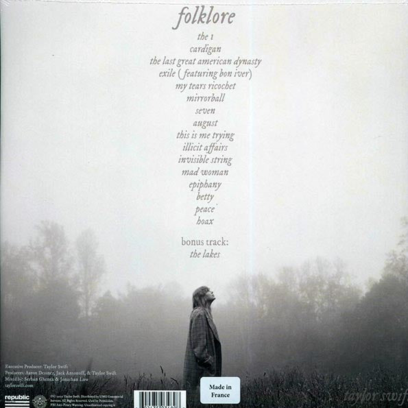 Taylor Swift - Folklore ("In The Weeds" Cover) (ltd. ed.) (2xLP) (teal vinyl) (deluxe edition)