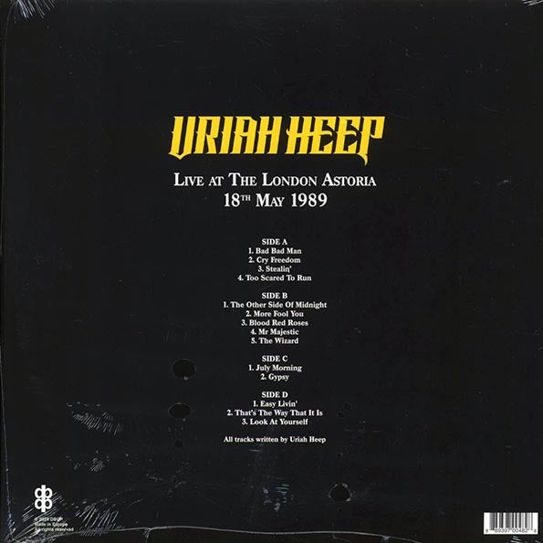 Uriah Heep - Raging Through The Silence: The 20th Anniversary Concert, Live At The London Astoria 18th May 1989 (2xLP)