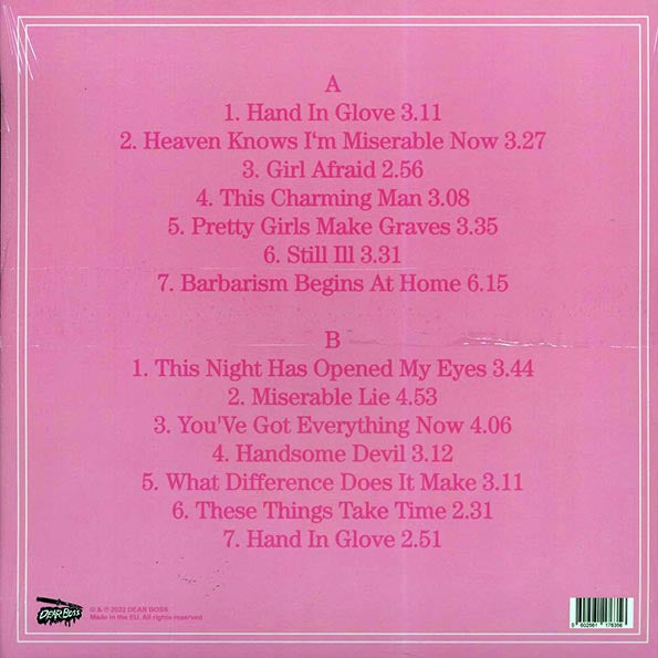 The Smiths - Hamburg Knows I'm Miserable Now: Markthalle, Germany, 6 May 1984 (ltd. 300 copies made) (splatter vinyl)