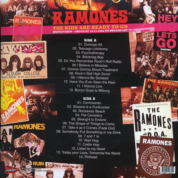 The Ramones - The Kids Are Ready To Go: Montevideo, Uruguay 14-11-1994 (ltd. 300 copies made) (splatter vinyl)
