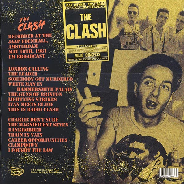 The Clash - Amsterdam's Burning: Jaap Edenhall, Amsterdam, May 10th 1981 (ltd. 300 copies made) (splatter vinyl)