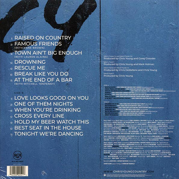 Chris Young - Famous Friends (aqua blue vinyl)