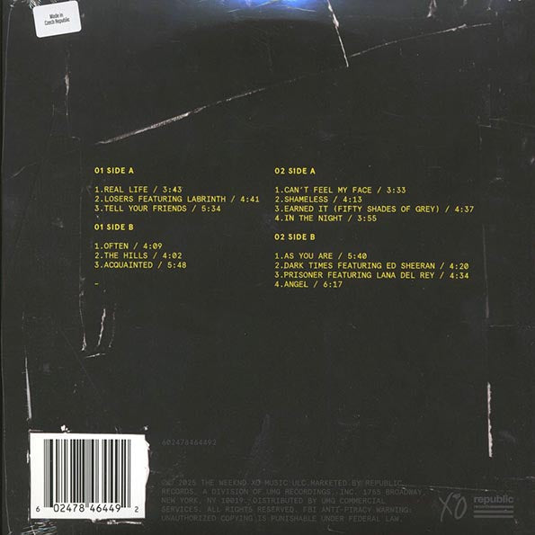 The Weeknd - Beauty Behind The Madness (10th Anniv. Ed.) (ltd. ed.) (2xLP) (clear vinyl)
