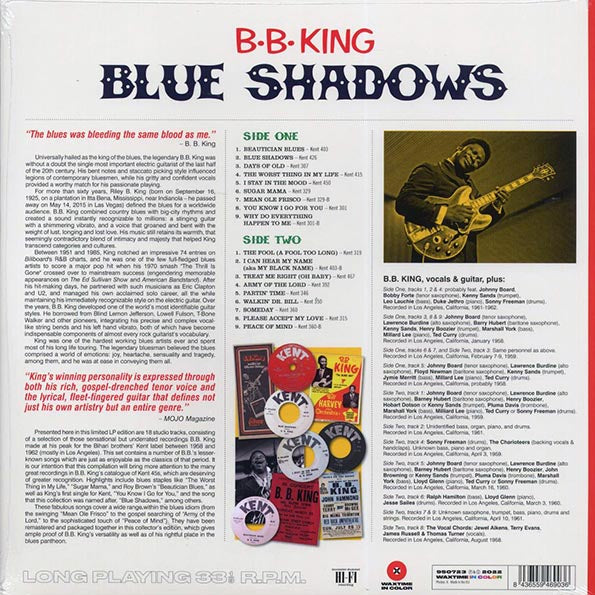 BB King - Blue Shadows: Underrated Kent Recordings 1958-1962 (ltd. ed.) (180g) (red vinyl)