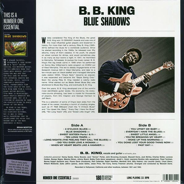 BB King - Blue Shadows: Outstanding Recordings 1951-1962 (ltd. ed.) (180g)