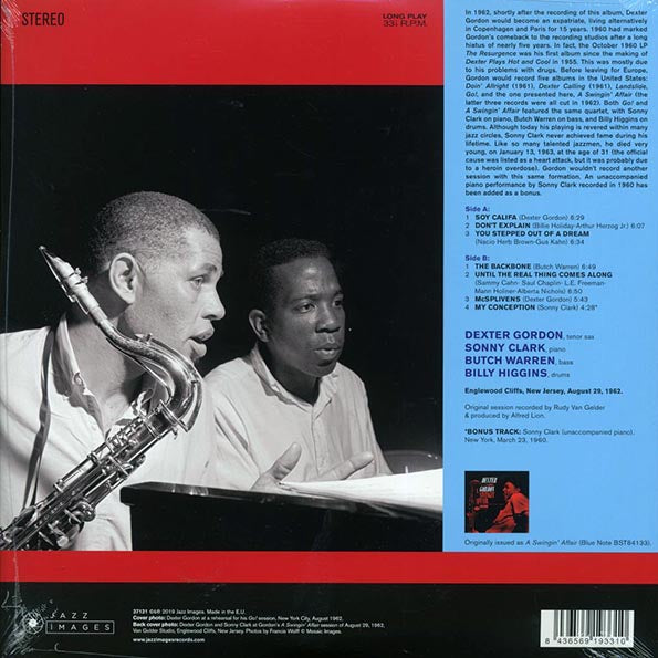 Dexter Gordon - A Swingin' Affair (+bonus track) (ltd. ed.) (180g)