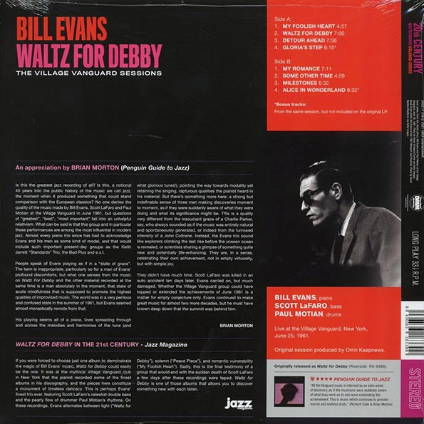 Bill Evans - Waltz For Debby: The Village Vanguard Sessions (+2 bonus tracks) (ltd. ed.) (180g) (red vinyl)