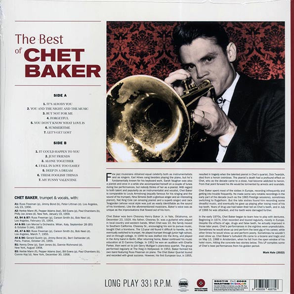 Chet Baker - The Best Of Chet Baker (ltd. ed.) (180g) (purple vinyl)