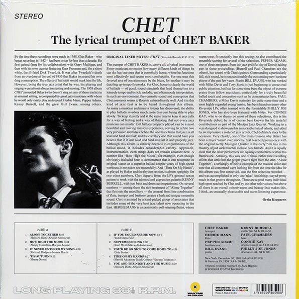 Chet Baker - Chet (ltd. ed.) (180g) (yellow vinyl)