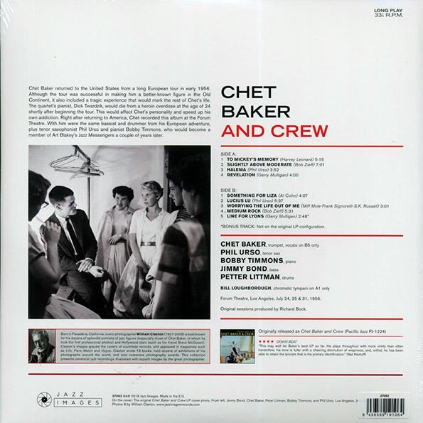 Chet Baker & Crew - Chet Baker & Crew (+bonus track) (ltd. ed.) (180g)