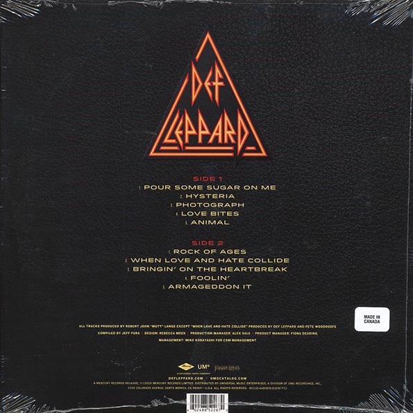 Def Leppard - Greatest Hits (orange/yellow vinyl)