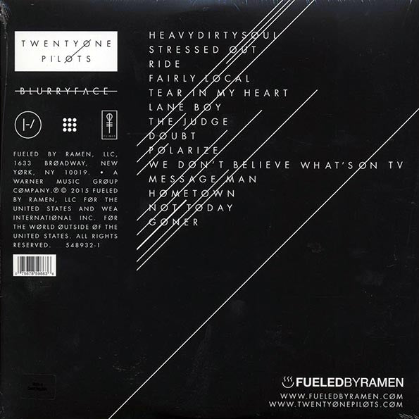 Twenty One Pilots - Blurryface (10th Anniv. Ed.) (die-cut jacket) (ltd. ed.) (2xLP)
