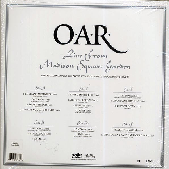 OAR (Of A Revolution) - Live From Madison Square Garden (RSD 2025) (ltd. ed.) (3xLP) (white vinyl)