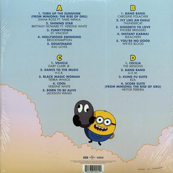 Diana Ross, Tame Impala, Brittany Howard, St. Vincent, Etc. - Minions: The Rise Of Gru: Original Motion Picture Soundtrack (2xLP) (sky blue)