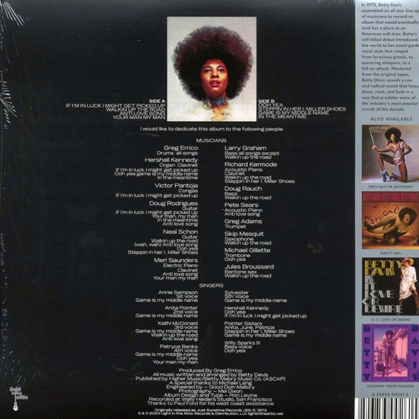 Betty Davis - Betty Davis (RTI press)