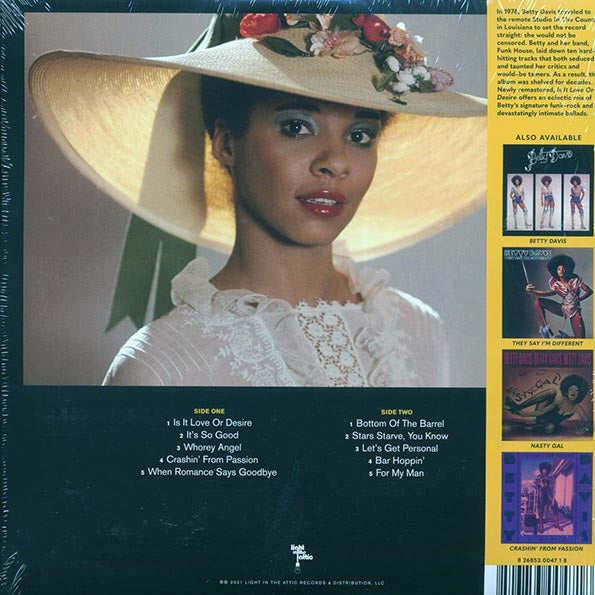 Betty Davis - Is It Love Or Desire (RTI press)